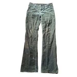 J.Crew Standard Fit Corduroy Pants Green Womens Size 6T Straight Leg Stretch